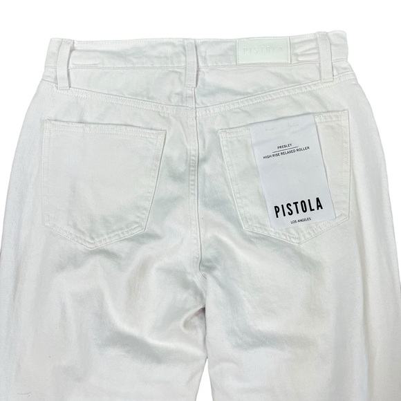 Pistola Pistola Distressed Boyfriend Jean White Denim Womens Size 26 -‎ NWT - Picture 5 of 10